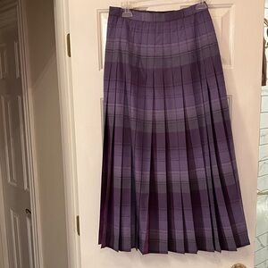 Pendleton Purple A-Line Skirt